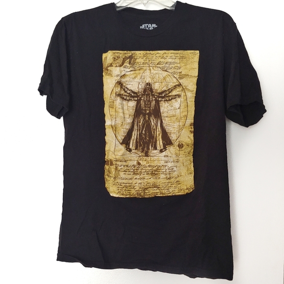 Star Wars Darth Vader Da Vinci T-Shirt Size Medium